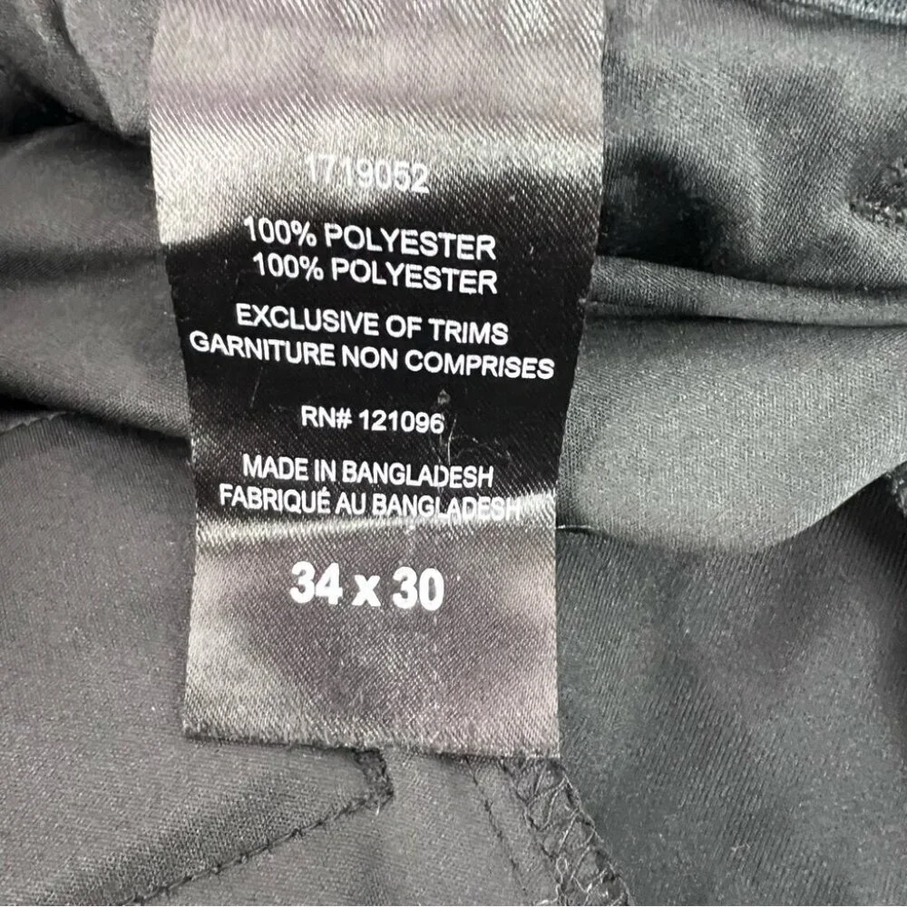 English Laundry pants dressy classic business Men's Black Dress Pants